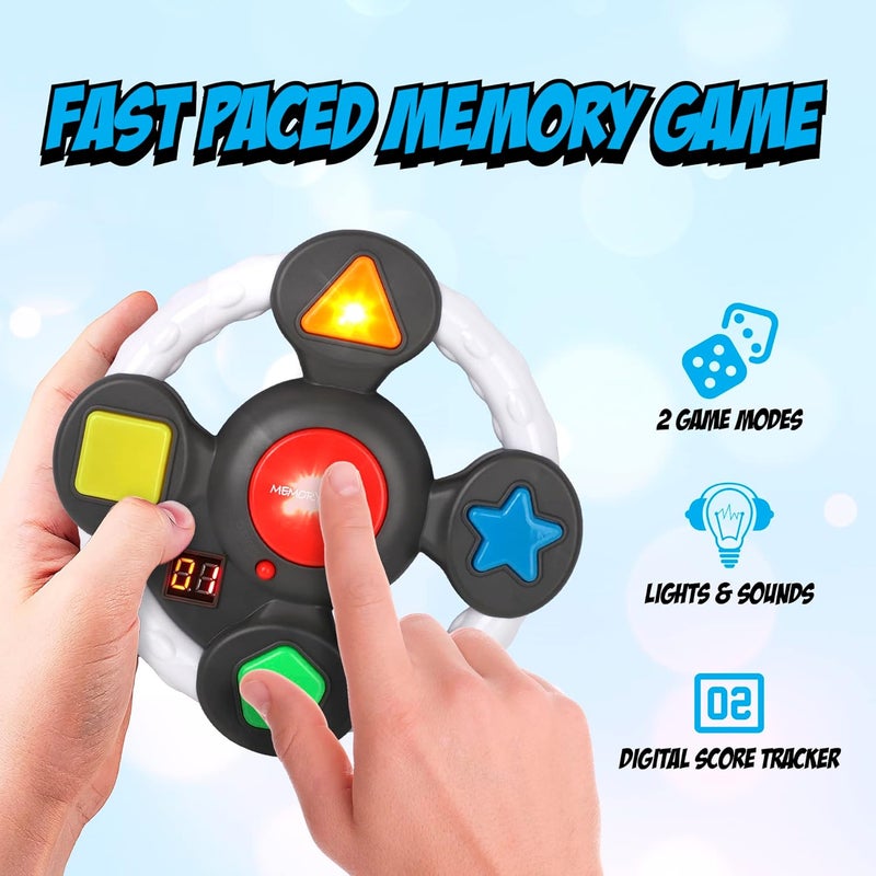 Point Games Handheld Memory Game, Kids Electronic Games, Sequence Fun for Kids with Lights & Sounds, Brain Challenge for Boys & Girls Ages 8+ - Image 3